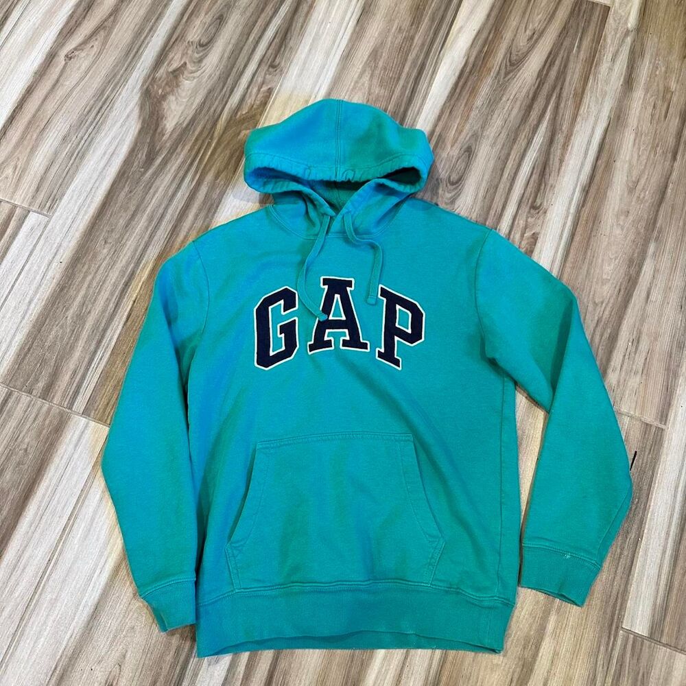 Gap Men's Turquoise Hoodie